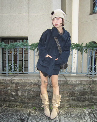 Custom suede long boots