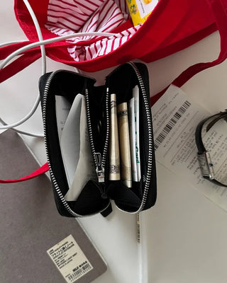 Round Zip Compact Wallet