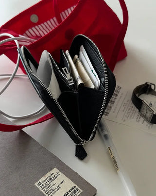 Round Zip Compact Wallet