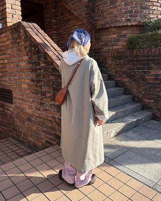Cotton pants with back flap pockets