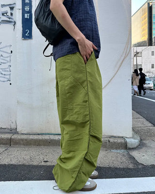 (Unisex) Knee-tuck Easy Nylon Pants