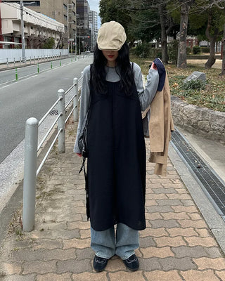 Layered camisole long dress