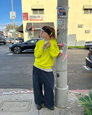 (ORIGINAL) Side-tuck Loose Fit Sweatpants (Fleece Lined)