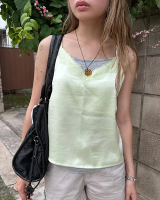 Tight-fitting long camisole