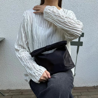 See-through wave blouse