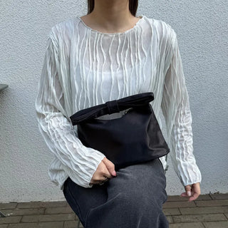 See-through wave blouse