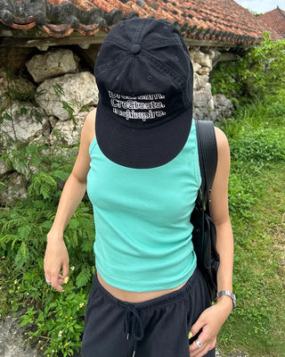 Lettering Stitch Straight Cap