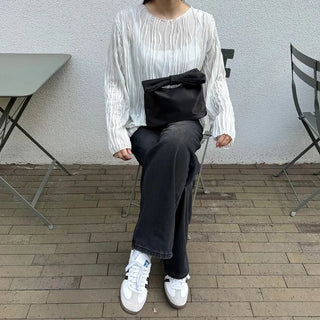 See-through wave blouse