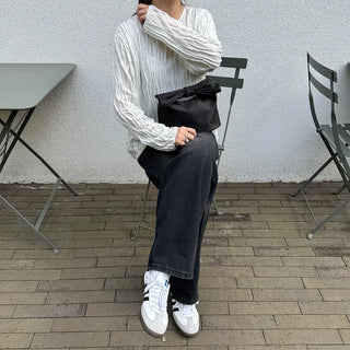 See-through wave blouse