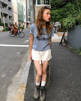 Horse & King Shadow Cropped Half T-Shirt