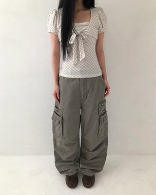 Cargo wide pants