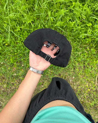 Lettering Stitch Straight Cap