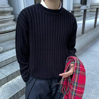 (Unisex) Ribbed Round Knit