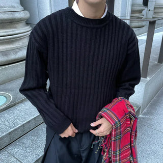 (Unisex) Ribbed Round Knit