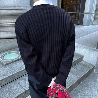 (Unisex) Ribbed Round Knit