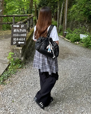 Checked mini dress