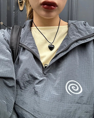 Slashed Neck Long T-Shirt