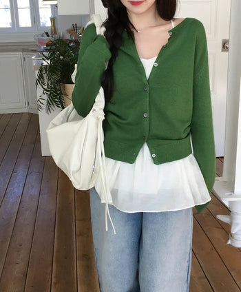 Shirring Leather Shoulder Bag/Crossbody Bag