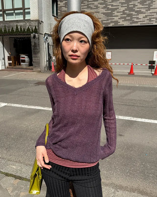 Border halter neck