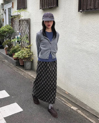 Cropped Collar Cardigan