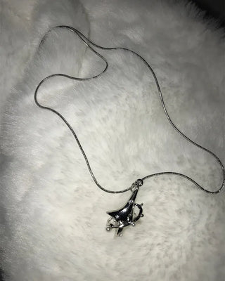 Cubic Star Silver Necklace