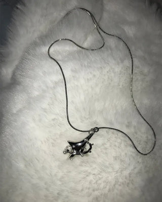 Cubic Star Silver Necklace