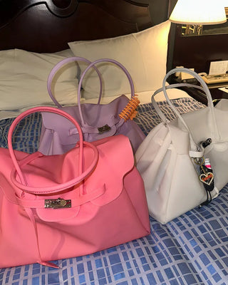 Matte Jelly Big Square Lock Bag