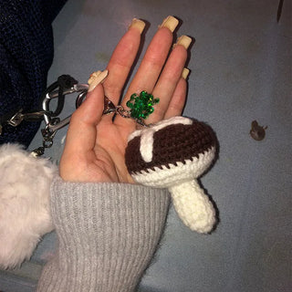 Mushroom keychain