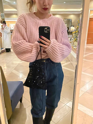 Sequined mini bag