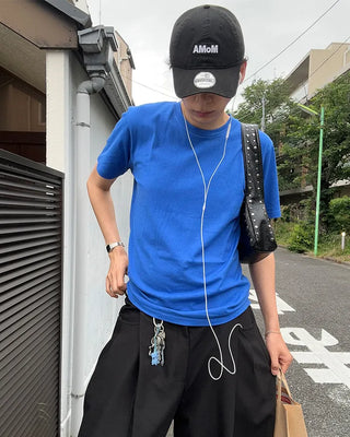 (Unisex) Basic Round Short-Sleeve T-Shirt