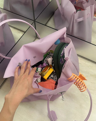 Matte Jelly Big Square Lock Bag