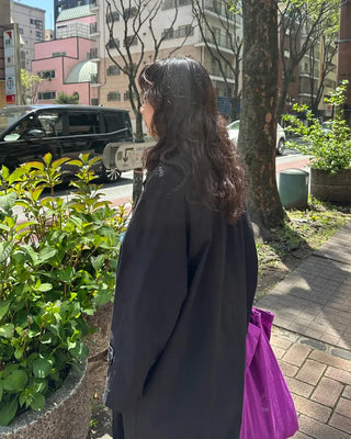 Raglan Shoulder Single Long Trench Coat
