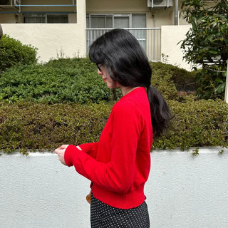 Cropped Collar Cardigan