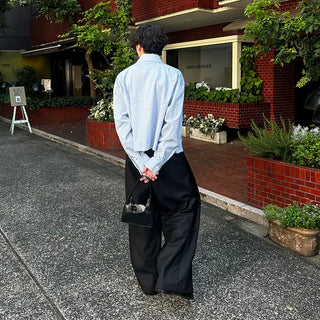 (Unisex) Simple Line Shoulder Bag