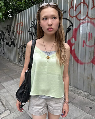 Tight-fitting long camisole