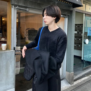 (Unisex) Soft V-Neck Knit