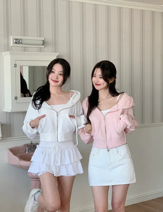 (5 colors) DR Balloon Cropped Hoodie