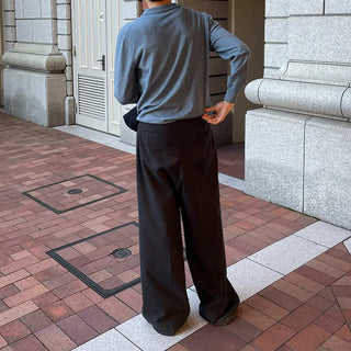 Half-open collar knit