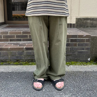 (Unisex) Casual Cotton Elastic Waist Pants