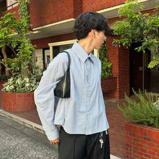 (Unisex) Simple Line Shoulder Bag