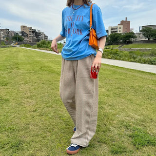 Striped Banding Pants