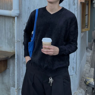 (Unisex) Soft V-Neck Knit