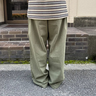 (Unisex) Casual Cotton Elastic Waist Pants