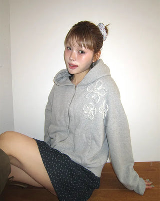 Cherry Pattern Pointelle Chouchou