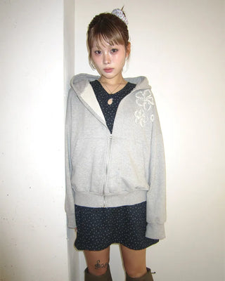 Teardrop neck gauze quilted tunic