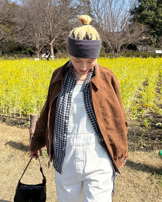 Wide silhouette cotton overalls