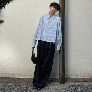 (Unisex) Simple Line Shoulder Bag