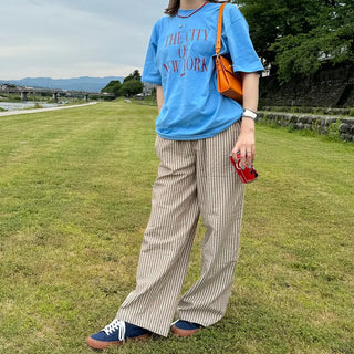 Striped Banding Pants