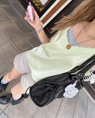 Tight-fitting long camisole