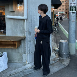 (Unisex) Soft V-Neck Knit